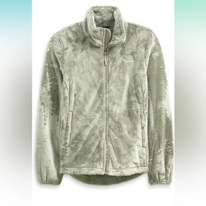 North Face Osito jade green jacket, faux fur Small